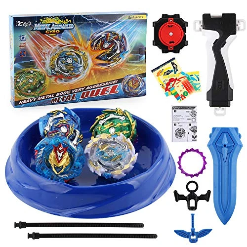 Bay Battling Top Burst | Burst Evolution Combination Series 4D | Set Of 4 Fighter Gyroscope 4D Fusion Model | 2 Launcher And 1 Beystadium 3 Bay Battling Top Burst | Burst Evolution Combination Series 4D | Set Of 4 Fighter Gyroscope 4D Fusion Model | 2 Launcher And 1 Beystadium