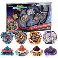 Hvops Bey Battle Gyro Burst Battle Evolution Metal Fusion Attack Set With 4D Launcher Grip Set