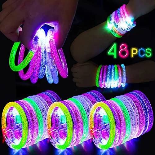 Thuodo 72Pcs Glow Sticks Bulk LED Bracelets, Glow In The Dark Party Supplies For Kids/Adults, Flashing Light Up Toys, 4th Of July Party Favors, Neon Rave Concert Party Games Gifts Accessory 9 Thuodo 72Pcs Glow Sticks Bulk LED Bracelets, Glow In The Dark Party Supplies For Kids/Adults, Flashing Light Up Toys, 4th Of July Party Favors, Neon Rave Concert Party Games Gifts Accessory - Image 7