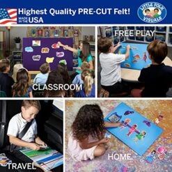 Little Folk Visuals Beginner's Counting Set: Felt Learning Toy Set, Precut Felt Board Figures For Kids And Toddlers, 132 Pieces With 12 Page Guide 13 Little Folk Visuals Beginner's Counting Set: Felt Learning Toy Set, Precut Felt Board Figures For Kids And Toddlers, 132 Pieces With 12 Page Guide -Folkmanis Toys Shop 61R6f7ELs6L 4