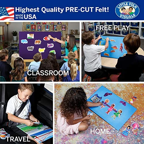 Little Folk Visuals Beginner's Counting Set: Felt Learning Toy Set, Precut Felt Board Figures For Kids And Toddlers, 132 Pieces With 12 Page Guide 7 Little Folk Visuals Beginner's Counting Set: Felt Learning Toy Set, Precut Felt Board Figures For Kids And Toddlers, 132 Pieces With 12 Page Guide - Image 5