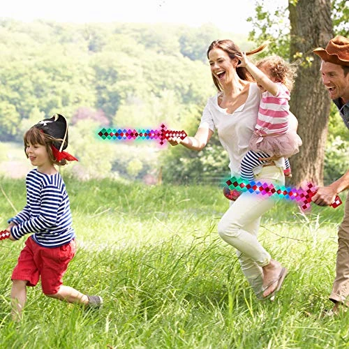 Fun Central LED Light Up Pixel 8-Bit Toy Sword For Kids - Red 5 Fun Central LED Light Up Pixel 8-Bit Toy Sword For Kids - Red - Image 3