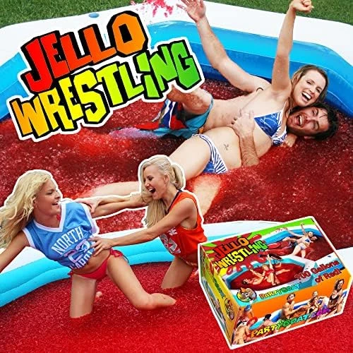 Bulk JELLO WRESTLING Kit 100 Gallon Package! GREEN Jelly Wrestling Mix. Just Add Water To A Jello Pool To Make A Jello Wrestling Ring. Easy Set Wrestling Jello For Fundraisers, Tug O War & Party Games 9 Bulk JELLO WRESTLING Kit 100 Gallon Package! GREEN Jelly Wrestling Mix. Just Add Water To A Jello Pool To Make A Jello Wrestling Ring. Easy Set Wrestling Jello For Fundraisers, Tug O War & Party Games - Image 7