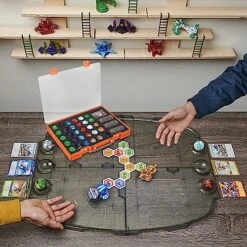 TPCY Carrying Case Compatible With Bakugan,BakuCores And Armored Alliance, Geogan Rising Battle Action,Can Store 30 Pcs, And Cards And Other Accessories(Case Only) (Orange) -Folkmanis Toys Shop 61RRygzHwgL