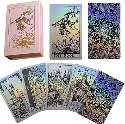 VOVCIG Tarot Cards With Guidebook Tarot Cards Deck Set,PVC Waterproof Tarot Cards Divination Tool For Beginners And Expert Readers(Rose Gold)… 12 VOVCIG Tarot Cards With Guidebook Tarot Cards Deck Set,PVC Waterproof Tarot Cards Divination Tool For Beginners And Expert Readers(Rose Gold)… - Image 10