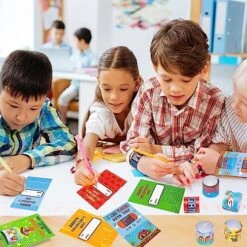 Haooryx 28Pcs Slap Bracelets With Gift Cards For Kids, Video Game Slap Bracelets Inspired Greeting Cards For Student School Prize Classroom Gift Exchange Video Game Birthday Party Favor Supplies -Folkmanis Toys Shop 61STEhlKszL