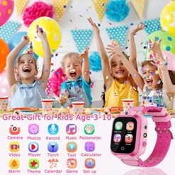 Kids Smart Watch For Girls Toys For 3-10 Year Old Girls, 1.44" HD Touch Screen With 24 Puzzle Games Music Player Dual Camera 12/24 Hr Pedometer Flashlight Birthday Gift For Girls Kids Age 5 6 7 8 -Folkmanis Toys Shop 61SctSbjGNL
