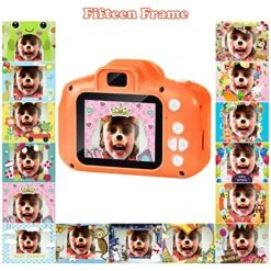 SUNCITY Kids Digital Camera, Christmas Birthday Gifts For Boys Age 3-9, HD Digital Video Cameras For Toddler, Portable Toy For 3 4 5 6 7 8 Year Old Boy With 32GB SD Card-Orange 15 SUNCITY Kids Digital Camera, Christmas Birthday Gifts For Boys Age 3-9, HD Digital Video Cameras For Toddler, Portable Toy For 3 4 5 6 7 8 Year Old Boy With 32GB SD Card-Orange -Folkmanis Toys Shop 61SgcFucgYL