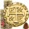 Premium Metal Pirate Coins - 100 X Large Pirate Gold Coins For Kids, Fake Gold Coins, DND Coins, Metal Coins, Fantasy Coins, Tokens - Diameter: 1.18" 2 Premium Metal Pirate Coins - 100 X Large Pirate Gold Coins For Kids, Fake Gold Coins, DND Coins, Metal Coins, Fantasy Coins, Tokens - Diameter: 1.18" -Folkmanis Toys Shop 61SkywxVpdL