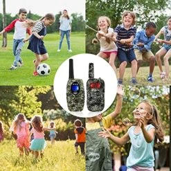 Retevis RT628 Walkie Talkies For Kids,Army Toys For Boys Birthday Gifts And RT33 Walkie Talkies For Girls 5-12 Year Old,Children Gift To Outside Adventure(4 Pack) -Folkmanis Toys Shop 61T1mou2WES