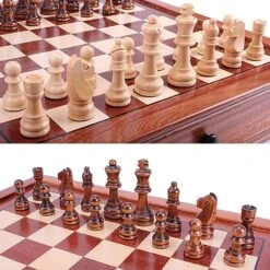 Chess Classic Magnetic Chess With Personalized Storage Drawer For Kids And Adults Table Game, Educational Toy Wooden Chess Set For Gifts Portable Travel Chess 11 Chess Classic Magnetic Chess With Personalized Storage Drawer For Kids And Adults Table Game, Educational Toy Wooden Chess Set For Gifts Portable Travel Chess -Folkmanis Toys Shop 61TIS2HVdYL