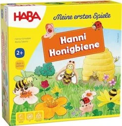 HABA 301838 - My First Games Hanni Honigbee, Cooperative Colour Dice Game For 1-4 Players From 2 Years, For Learning Colour
