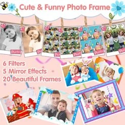 Selvim Upgrade Kids Selfie Camera, Christmas Birthday Gifts For Boys&Girls Age 3-9, HD Kids Digital Video Rainbow Camera For Toddler, Girl Toys Gifts For 3 4 5 6 7 8 Year Old With 32GB Card 9 Selvim Upgrade Kids Selfie Camera, Christmas Birthday Gifts For Boys&Girls Age 3-9, HD Kids Digital Video Rainbow Camera For Toddler, Girl Toys Gifts For 3 4 5 6 7 8 Year Old With 32GB Card -Folkmanis Toys Shop 61TaZbS5G6L
