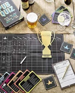 Talking Tables Pub Quiz At Home Kit | Host Your Own Games Night | Adults, After Dinner, Trivia, General Knowledge, Family, Friends, Teams, Questions, Christmas, Birthday, Present -Folkmanis Toys Shop 61TqRXRoVbL