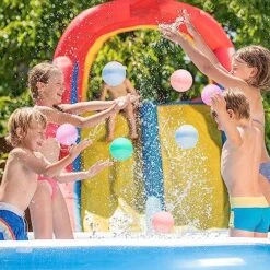 GENERIC 12PCS Reusable Water Balloons, Self-Sealing Quick Fill Water Bomb Outdoor Toys For Kids/Adults Silicone Water Ball Easy Quick Fill, Fun Splash Water Bomb Party Supplies -Folkmanis Toys Shop 61UGVu96nHL