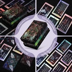 SOUL SPARKLE TAROT, Classic Tarot Cards Deck, Holographic Tarot Cards, Original Tarot Cards With Guidebook, The Untamed Mystery Tarot - 78-Card Tarot Deck With Original Art Style (The Mirage Deck)