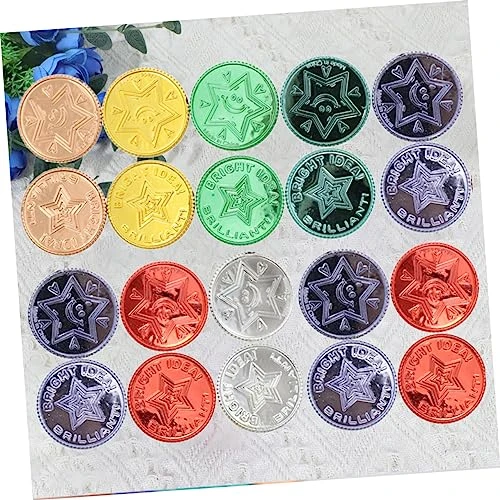 Pirate Party Coins 100pcs Pirate Toy Poppets For Kids Makeup Toy Kids Play Sets Pirate Party Coins Colorful Game Coins Game Currency Toy Set Props Playset Child Coin 6 Pirate Party Coins 100pcs Pirate Toy Poppets For Kids Makeup Toy Kids Play Sets Pirate Party Coins Colorful Game Coins Game Currency Toy Set Props Playset Child Coin - Image 4