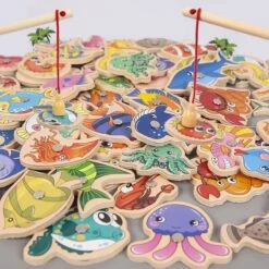 Wooden Magnetic Fishing Toys, 20 Packs, Baby Cartoons, Marine Creatures, Cognitive Fish Games, Education, Parent-Child Interaction 7 Wooden Magnetic Fishing Toys, 20 Packs, Baby Cartoons, Marine Creatures, Cognitive Fish Games, Education, Parent-Child Interaction -Folkmanis Toys Shop 61WCcNIPdyL