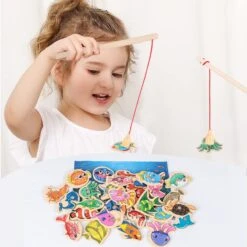 Wooden Magnetic Fishing Toys, 20 Packs, Baby Cartoons, Marine Creatures, Cognitive Fish Games, Education, Parent-Child Interaction 9 Wooden Magnetic Fishing Toys, 20 Packs, Baby Cartoons, Marine Creatures, Cognitive Fish Games, Education, Parent-Child Interaction -Folkmanis Toys Shop 61XV9Qr78lL