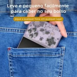 RG35XX Handheld Game Console, 3.5 Inch IPS Screen Linux System Retro Video Games Console, Built-in 64G TF Card 5474 Classic Games Support HDMI TV Output (Purple Transparent, 64G) -Folkmanis Toys Shop 61XktfoUtcL