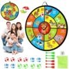 Dart Board For Kids - 29" Double-Sided Velcro Dart Board, Board Games With Sticky Balls And Darts, Indoor/ Outdoor Party Game Toys, Birthday Gifts For 3 4 5 6 7 8 9 10 11 12 Year Old Boys Girls -Folkmanis Toys Shop 61Xub8smlPL 1