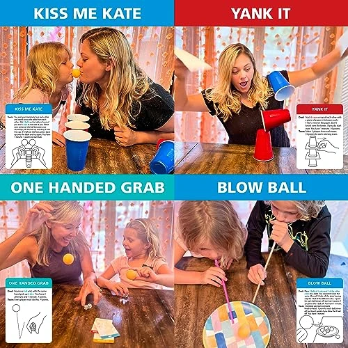 Minute Of Fun Party Game - 237 Minute To Win It Challenges For Duels, Teams, Parties, Teens, Family, Friends, Party Games, Kids, Adults, Home, School, Travel 2-12 Players Mom's Choice Awards Winner 6 Minute Of Fun Party Game - 237 Minute To Win It Challenges For Duels, Teams, Parties, Teens, Family, Friends, Party Games, Kids, Adults, Home, School, Travel 2-12 Players Mom's Choice Awards Winner - Image 4