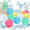 12 Pcs Reusable Water Balloons, Self Sealing Quick Fill, Water Bomb Splash Balls Rapid Fill Balloon With Storage Bag, Summer Toys Outdoor Games For Kids Adults Beach Pool Party -Folkmanis Toys Shop 61aNefpWKlL