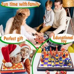 Chamomile Themed Chess Set - Wooden Chess Pieces In A Shape Of Matryoshka Dolls - Board Games For Adults - Wooden Chess Set - Handcrafted Chess Gifts 9 Chamomile Themed Chess Set - Wooden Chess Pieces In A Shape Of Matryoshka Dolls - Board Games For Adults - Wooden Chess Set - Handcrafted Chess Gifts -Folkmanis Toys Shop 61bQWGYyyzL