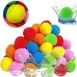 Reusable Water Balloons, 60 Pcs Outdoor Games, Water Toys For Kids And Adults Boys And Girls - Summer Toys Ball For Pool And Backyard -Folkmanis Toys Shop 61blzySglHL. AC