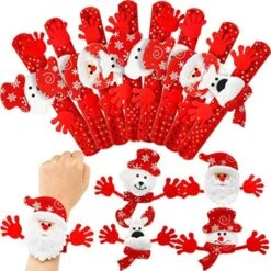 Blulu 20 Pieces Christmas Slap Bracelets Christmas Snap Bracelet Party Favors Xmas Slap Bands Include Santa Claus Snowman Reindeer Bear Christmas Decorations For Girls And Boys 17 Blulu 20 Pieces Christmas Slap Bracelets Christmas Snap Bracelet Party Favors Xmas Slap Bands Include Santa Claus Snowman Reindeer Bear Christmas Decorations For Girls And Boys -Folkmanis Toys Shop 61bsUU8IK5L. AC