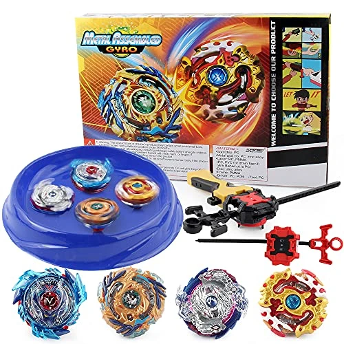 Battle Burst Tops 4 Pieces Pack, Battle Top Burst High Performance Set, Birthday Party School Gift For Kids 3 Battle Burst Tops 4 Pieces Pack, Battle Top Burst High Performance Set, Birthday Party School Gift For Kids