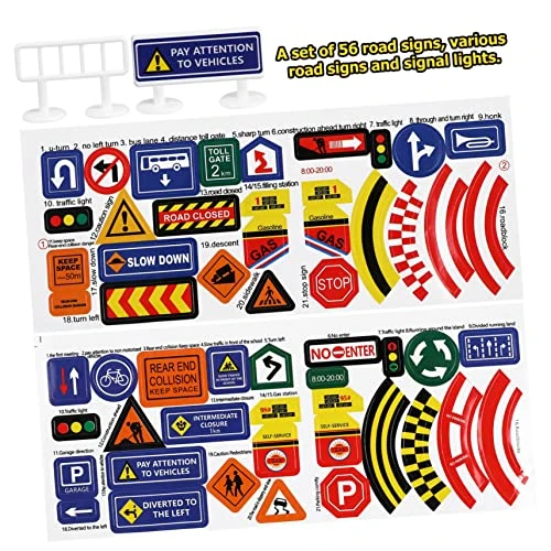 TOYANDONA 112 Pcs Mini & Outdoor Cones Toy Miniature Kids Plastic Educational For Signal Light Miniatures Preschool Street Learning Signs Simulation Playing Supplies Party Lights Christmas 4 TOYANDONA 112 Pcs Mini & Outdoor Cones Toy Miniature Kids Plastic Educational For Signal Light Miniatures Preschool Street Learning Signs Simulation Playing Supplies Party Lights Christmas - Image 2