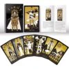 ACELION Original Tarot Card Set With Guide, 78 Pieces Of Tarot Cards With Gold Foil On The Surface, Fortune-Telling Game, Tarot For Beginners 1 ACELION Original Tarot Card Set With Guide, 78 Pieces Of Tarot Cards With Gold Foil On The Surface, Fortune-Telling Game, Tarot For Beginners -Folkmanis Toys Shop 61dTW2eBmXL