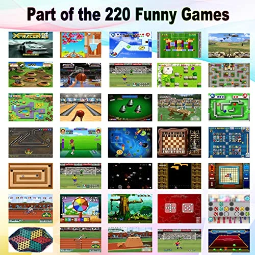 Beijue Kids Games Console Toys With 220 16 Bit Video Games,Handheld Gaming Consoles Stuff For Boys And Girls,Portable Rechargeable Family Retro Games Center Party Favors Christmas Birthday Gift (Blue) 4 Beijue Kids Games Console Toys With 220 16 Bit Video Games,Handheld Gaming Consoles Stuff For Boys And Girls,Portable Rechargeable Family Retro Games Center Party Favors Christmas Birthday Gift (Blue) - Image 2