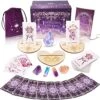 TIRLANO Original Purple Tarot Cards - Tarot Cards With Guidebook - Tarot Deck With Wooden Tarot Card Holder, Velvet Tarot Bag, Chakra Crystal Stones - Tarot Cards For Beginners & Experts(Gift Box Set) 1 TIRLANO Original Purple Tarot Cards - Tarot Cards With Guidebook - Tarot Deck With Wooden Tarot Card Holder, Velvet Tarot Bag, Chakra Crystal Stones - Tarot Cards For Beginners & Experts(Gift Box Set) -Folkmanis Toys Shop 61epoHXis0L