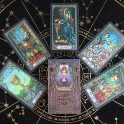 Tarot Cards The Dark Mansion Tarot Cards Deck 78 Card Deck Fortune Telling Game Best Gift For Indoor Family Friends Gathering Divination Board Game Beginners -Folkmanis Toys Shop 61fNzTnnNLL