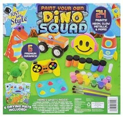 GENERIC Just My Style Paint Your Own Dino Squad With 6 Ceramics & 24 Paints