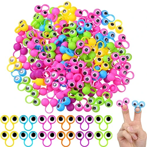Libima 180 Pcs Eye Finger Puppets Googly Eye Rings Wiggly Eyeball Finger Puppet Rings Plastic Eye On Party Favor Toys For Classroom Reading Prizes Goodie Bag Stuffer Festivals Decorations, 6 Color 3 Libima 180 Pcs Eye Finger Puppets Googly Eye Rings Wiggly Eyeball Finger Puppet Rings Plastic Eye On Party Favor Toys For Classroom Reading Prizes Goodie Bag Stuffer Festivals Decorations, 6 Color