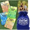 Matty's Toy Stop Toysmith Reusable Outdoor Bingo Cards (Yellow, Blue, Green & Orange) With Bonus Storage Bag - 4 Pack 1 Matty's Toy Stop Toysmith Reusable Outdoor Bingo Cards (Yellow, Blue, Green & Orange) With Bonus Storage Bag - 4 Pack -Folkmanis Toys Shop 61gWT1xe2oL