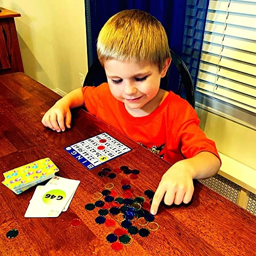 MR CHIPS Bingo Game With Bingo Cards And Chips - 18 Bingo Cards, 300 Bingo Chips And Bingo Calling Cards, Fun Bingo Games For Family, Reusable Bingo Cards 4 MR CHIPS Bingo Game With Bingo Cards And Chips - 18 Bingo Cards, 300 Bingo Chips And Bingo Calling Cards, Fun Bingo Games For Family, Reusable Bingo Cards - Image 2