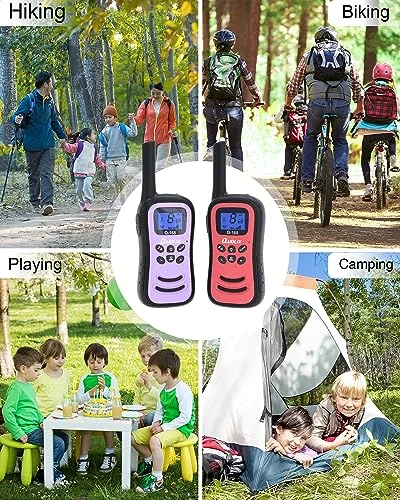 QUOLIX 2 Way Radios Walkie Talkies For Kids Long Range Rechargeable Kids Walkie Talkies 2 Pack, Perfect Kids Outdoor Toys Easter Christmas Birthday Gifts For Boys Girls Age 3-12 For Camping Hiking 3 QUOLIX 2 Way Radios Walkie Talkies For Kids Long Range Rechargeable Kids Walkie Talkies 2 Pack, Perfect Kids Outdoor Toys Easter Christmas Birthday Gifts For Boys Girls Age 3-12 For Camping Hiking