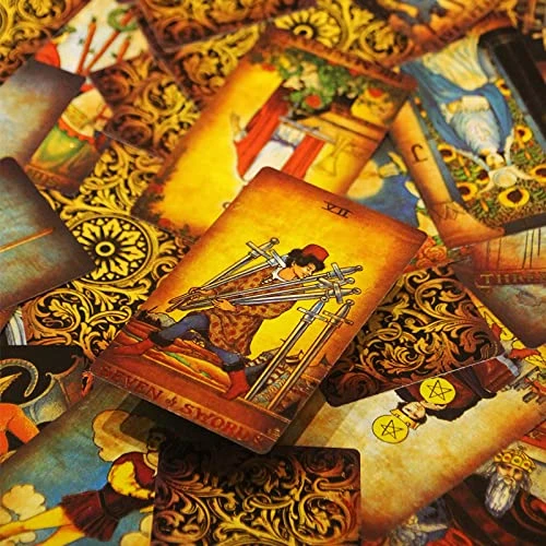 LHTHT Tarot Cards,Tarot Cards Deck For Beginners And Book Sets+Black Gold Tarot Cards Deck Storage Box,78Pcs Fate Forecasting Cards Game Set For Beginner And Expert Readers… 6 LHTHT Tarot Cards,Tarot Cards Deck For Beginners And Book Sets+Black Gold Tarot Cards Deck Storage Box,78Pcs Fate Forecasting Cards Game Set For Beginner And Expert Readers… - Image 4