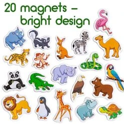 MAGDUM ZOO Animal Magnets For Kids -real LARGE Fridge Magnets For Toddlers- Magnetic EDUcational Toys Baby 3 Year Old Baby LEARNing Magnets For Kids- Kid Magnets Magnetic THEATRE-jungle Animal Magnets -Folkmanis Toys Shop 61ijKE8HmoL