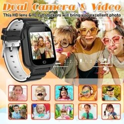 Waterproof Kids Game Watch For Girls Boys Age 3-10 With 1.44'' Touch Screen 26 Puzzle Game Music Camera Video Recorder 12/24 Hr Clock Pedometer Flashlight Alarm Calendar Children Learning Toys 12 Waterproof Kids Game Watch For Girls Boys Age 3-10 With 1.44'' Touch Screen 26 Puzzle Game Music Camera Video Recorder 12/24 Hr Clock Pedometer Flashlight Alarm Calendar Children Learning Toys -Folkmanis Toys Shop 61ivpRrVfSL