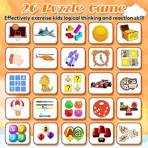 Waterproof Kids Game Watch For Girls Boys Age 3-10 With 1.44'' Touch Screen 26 Puzzle Game Music Camera Video Recorder 12/24 Hr Clock Pedometer Flashlight Alarm Calendar Children Learning Toys 7 Waterproof Kids Game Watch For Girls Boys Age 3-10 With 1.44'' Touch Screen 26 Puzzle Game Music Camera Video Recorder 12/24 Hr Clock Pedometer Flashlight Alarm Calendar Children Learning Toys - Image 5