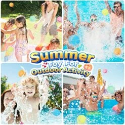 WELTRE Magnetic Reusable Water Balloons Quick Fill Self Sealing, 18 Pcs Silicone Water Balls For Pool, Beach, Backyard Water Fun Kids Toddlers Adults Outdoor Reusable Water Bomb Splash Ball Toys -Folkmanis Toys Shop 61jiGUeG84L