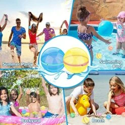 Magnetic Reusable Water Balloons, Refillable Water Toys Balloons Quick Fill Self Sealing, Splash Bomb Water Balls Summer Toys For Kids, Pool, Outdoor Water Play Game, Summer Fun Party, 12 Pack 14 Magnetic Reusable Water Balloons, Refillable Water Toys Balloons Quick Fill Self Sealing, Splash Bomb Water Balls Summer Toys For Kids, Pool, Outdoor Water Play Game, Summer Fun Party, 12 Pack -Folkmanis Toys Shop 61kCVhZ34YL