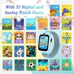Kids Smart Watch Girls Boys, Gifts For 4-10 Years Old Dual Camera Touchscreen Smart Watch For Kids With 18 Games Music Video Player Alarm Clock Flashlight Educational Toys Toddles Birthday Gifts -Folkmanis Toys Shop 61lFfyqVyVL