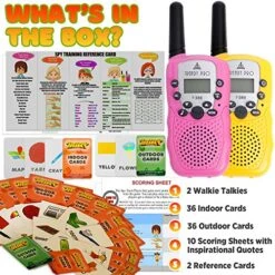 Scavenger Hunt Game For Kids - Walkie Talkies Outdoor Activities For Kids Camping Games For Families Outdoor Spy Kit For Kids Treasure Hunt Fun Outdoor Activities For Kids Board Games Girls Boys Teens 12 Scavenger Hunt Game For Kids - Walkie Talkies Outdoor Activities For Kids Camping Games For Families Outdoor Spy Kit For Kids Treasure Hunt Fun Outdoor Activities For Kids Board Games Girls Boys Teens -Folkmanis Toys Shop 61nITSdfHCL
