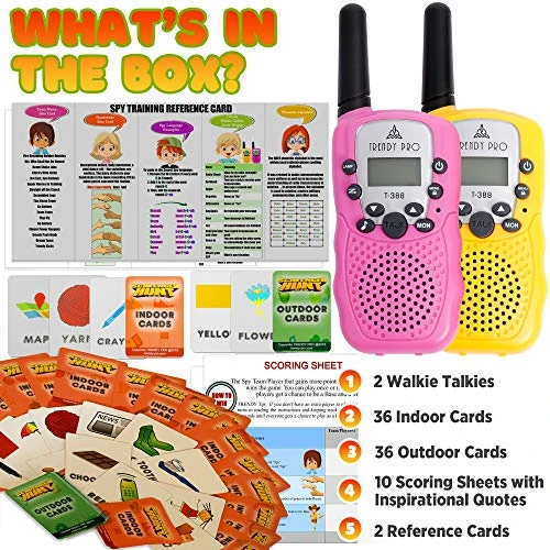 Scavenger Hunt Game For Kids - Walkie Talkies Outdoor Activities For Kids Camping Games For Families Outdoor Spy Kit For Kids Treasure Hunt Fun Outdoor Activities For Kids Board Games Girls Boys Teens 7 Scavenger Hunt Game For Kids - Walkie Talkies Outdoor Activities For Kids Camping Games For Families Outdoor Spy Kit For Kids Treasure Hunt Fun Outdoor Activities For Kids Board Games Girls Boys Teens - Image 5